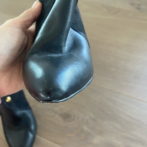 Saks Fifth Avenue leather booties, black size 5.5 - Picture 6 of 10